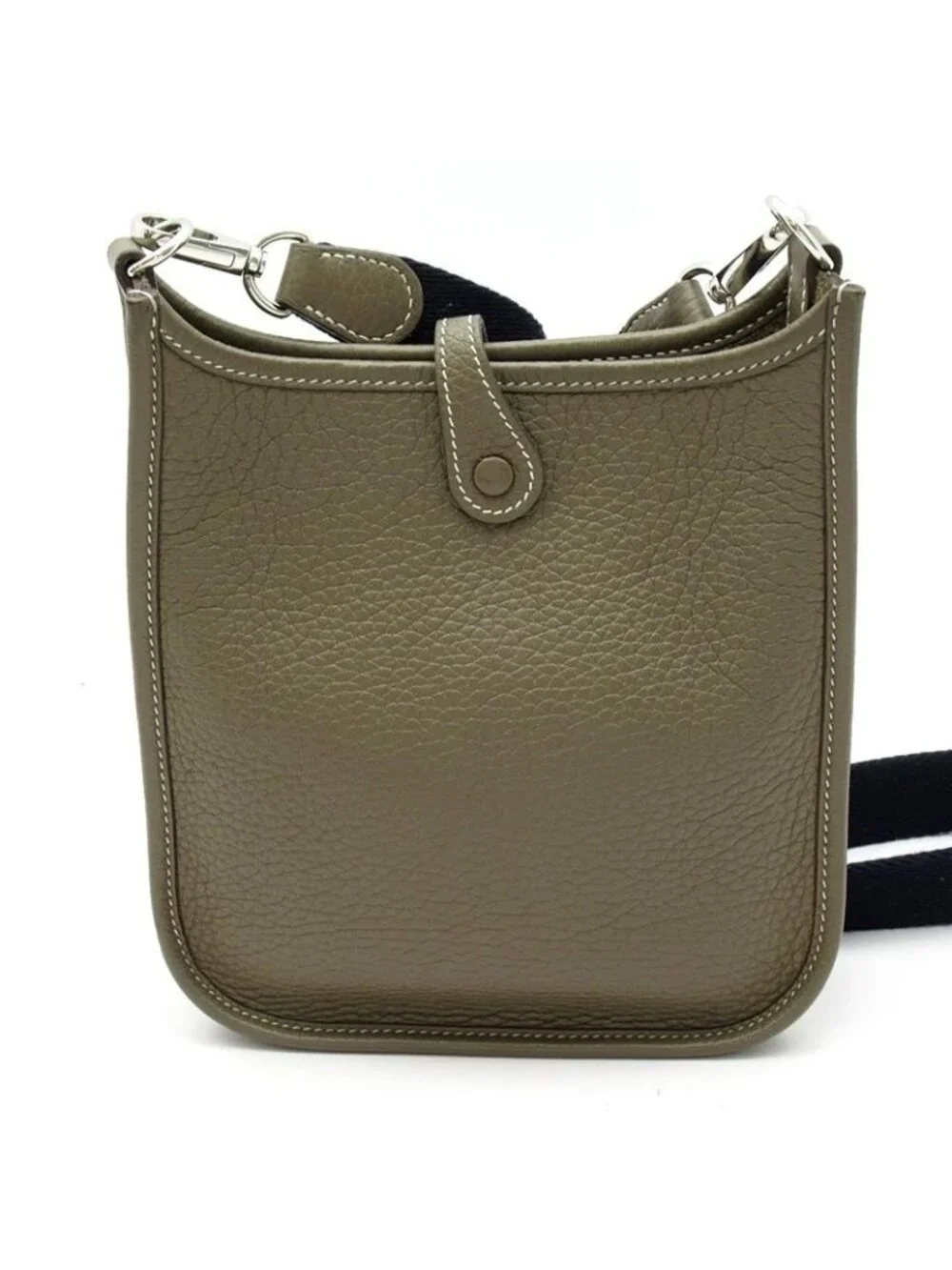 Hermes Evelyne TPM Amazon Taurillon Clemence Shoulder Bag Etoupe